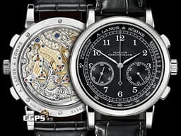 A.LANGE &amp; SOHNE 朗格 1815系列 414.028 18K白金材質<font color="#05f0f0">&nbsp;計時功能</font>&nbsp;<font color="#ff0000">2022年保單</font> 手動上鍊 39.5mm