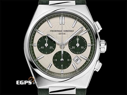 Frederique Constant 康斯登 Highlife Automatic Chronograph 雋雅系列 白熊貓面盤 計時碼表 FC-391SGR4NH6 不鏽鋼 &nbsp;2025年台灣公司貨&nbsp;快拆裝置 附原廠金屬錶帶 限量1888只&nbsp;自動上鍊 41mm