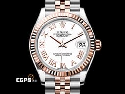 ROLEX 勞力士 Datejust 31 蠔式日誌型 278271<font color="#FF0000">&nbsp;</font>18K永恆玫瑰金&amp;不鏽鋼材質 半金款 <font color="#f7e1bb">白色面盤 搭配 玫瑰金羅馬數字時標</font>&nbsp;<font color="#ff0000">2025年保卡</font> 自動上鏈 31mm