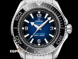 OMEGA 歐米茄 Seamaster Planet Ocean 6000米 海馬 宇宙海洋 21530462103001 海馬王 <font color="#3465f9">Ultra Blue</font><font color="#2046b6">漸層藍色</font><font color="#092b90">面盤</font> 不鏽鋼 陶瓷外圈 同軸擒縱 <font color="#ff0000">2022年台灣公司貨</font> 潛水錶 自動上鍊 45.5mm&nbsp;