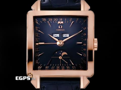 OMEGA 歐米茄 Museum Collection 博物館典藏系列 Cosmic 1951&nbsp;全球限量1951只 5701.80.03&nbsp;月相盈虧 星期窗 月份窗 日期刻度 復刻全曆月相金錶&nbsp;自動上鍊 41.5mm