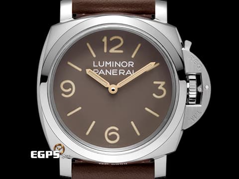 PANERAI 沛納海 LUMINOR PAM663 PAM00663 3日鍊 棕色復古面盤 經典47mm大錶徑&nbsp;2019年保單 限量1000只 附限量證書&nbsp;手上鍊 47mm