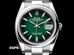 ROLEX 勞力士 Datejust 36 蠔式日誌型 DJ36 126200 不鏽鋼材質 <font color="#058703">Green Ombre&nbsp;漸層綠色</font> <font color="#ff0000">2026年保卡</font>&nbsp;自動上鍊 36mm