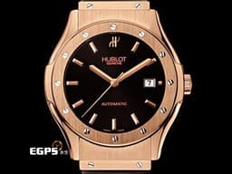 HUBLOT 宇舶 Classic Fusion 經典融合 1915.NE10.8 <font color="#f9ec9a">18K玫瑰金材質 簡約黑色面盤</font> 大三針 <font color="#ff0000">整支重約3.4兩</font> 自動上鍊 42mm