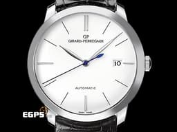 GIRARD-PERREGAUX 芝柏 GP 1966系列 49525-53-131-BK6A 18K白金材質 <font color="#05f0f0">簡約設計</font>&nbsp;<font color="#ff0000">2025年保卡 新錶訂價：622,000元</font>&nbsp;自動上鏈 38mm