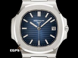 Patek Philippe 百達翡麗 PP錶 Nautilus <font color="#05f0f0">5811/1G-001</font> 金鷹 鸚鵡螺 18K白金材質 <font color="#ff0000"> Nautilus折疊式表扣 煥新演繹經典錶款 日輝紋藍色漸層錶盤 5711後繼款</font><font color="#0582f5"> </font><font color="#05f0f0">2025年保單</font> PP印記&nbsp;自動上鍊 41mm