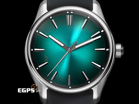 H.MOSER &amp; CIE 亨利慕時 PIONEER CENTRE SECONDS 開拓者 3200-1214 不鏽鋼材質 藍色瀉湖煙燻面盤  2025年保單卡&nbsp;大三針 自動上鍊 42.8mm