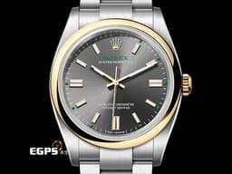 ROLEX 勞力士 Oyster Perpetual 36 蠔式恆動型 126003 OP36 不鏽鋼&amp;18K黃金材質 半金&nbsp;<font color="#05f0f0">今年最新款 100週年紀念款 石板灰色太陽放射紋面盤</font> <font color="#058703">100週年字樣 勞力士綠色「ROLEX」字樣以及綠色方格時標</font>&nbsp;<font color="#FF0000">2026年保卡</font> 自動上鍊 36mm