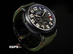 ZENITH 真力時 Heritage Pilot Type20 飛行員 96.2437.693/27.C788 GMT 兩地時區&nbsp;<font color="#058703">軍事</font><font color="#c3dcc1">迷彩</font> <font color="#058703">全球</font><font color="#c7e2c5">限量</font><font color="#058703">版50支</font><font color="#FF0000">&nbsp;</font><font color="#c7f0cd">迷彩</font><font color="#058703">面盤 </font>鈦金屬材質&nbsp;<font color="#ff0000">大洋蔥頭錶冠 48mm大錶徑 2017年保卡</font>&nbsp;自動上鍊 48mm