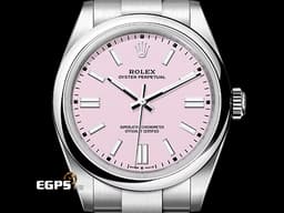 ROLEX 勞力士 Oyster Perpetual 41 蠔式恆動型 134300 <font color="#fbdaec">2025年最新款最新色 糖果粉色噴漆面盤</font> 經典 OP41 不鏽鋼材質 <font color="#FF0000">2025年保卡</font>&nbsp;自動上鍊 41mm