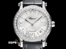CHOPARD 蕭邦 Happy Sport 快樂鑽 278559-3003 不鏽鋼材質 <font color="#ffff00">原廠7顆圓形跑鑽 原廠鑲嵌鑽石錶圈</font> <font color="#FF0000">2018年保單</font> 自動上鍊 36mm