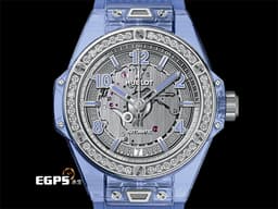 HUBLOT 宇舶 Big Bang 大爆炸 465.JL.4802.RT.1204 藍色水晶材質&nbsp;快拆功能設計<span style="color: rgb(5, 240, 240);">&nbsp;</span><font color="#fafa01">【絕版增值艷麗款】</font><font color="#fa00fa">極少見薰衣草藍水晶錶殼 </font><font color="#0582f5">&lt;特殊藍寶石水晶收藏盒&gt;</font><font color="#05f0f0">原廠鑲嵌鑽石錶圈</font>&nbsp;<font color="#fafa01">2019年保卡 全球限量200支</font><font color="#ff0000"> </font><font color="#fc7b03">新錶訂價：</font><font color="#e7770d">2,616,000</font><font color="#fd7e08">元</font>&nbsp;自動上鍊 39mm