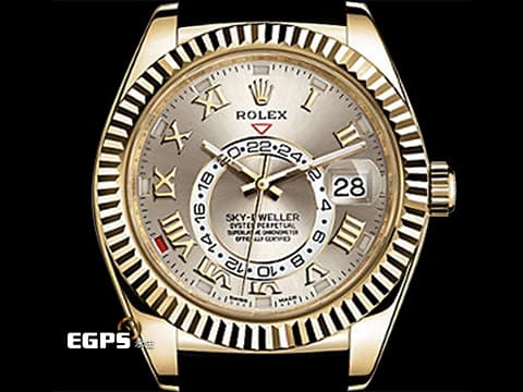 ROLEX 勞力士 Sky-Dweller 326138 天行者 沙羅裝置 年曆錶 18K黃金材質  絕版羅馬數字面盤   相當少量的原廠深綠色錶盒&nbsp;2018年保卡&nbsp;自動上鏈  42mm