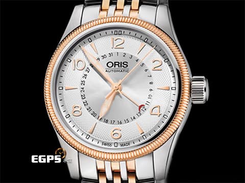 ORIS 豪利時 Big Crown Pointer Date 大錶冠 7679-43 指針式日期 玫瑰金PVD塗層不鏽鋼 半金款 0175476794361 飛行錶 2025年保卡 自動上鍊 40mm