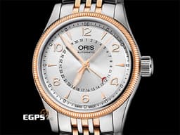 ORIS 豪利時 Big Crown Pointer Date 大錶冠 7679-43 指針式日期 <font color="#FFE6D9">玫瑰金PVD塗層不鏽鋼 半金款</font> 0175476794361 飛行錶 <font color="#FF0000">2025年保卡</font> 自動上鍊 40mm