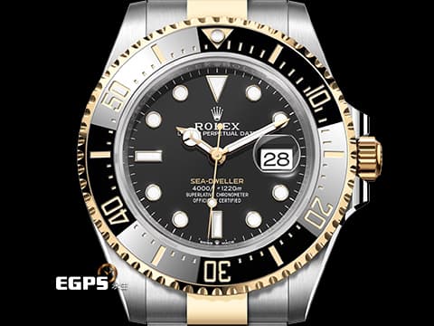 ROLEX 勞力士 Sea-Dweller 126603 蠔式 海使者 金字海使 單金&nbsp;18K黃金 半金款 陶瓷外圈 2022年保卡 排氦氣閥 潛水錶 自動上鍊 43mm