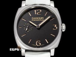 PANERAI 沛納海 Radiomir 1940 PAM512 <font color="#be9672">經典三明治面盤 淡褐色夜光時標 菸草面</font> PAM00512 小秒針 不鏽鋼材質&nbsp;<font color="#FF0000">透明底蓋 台灣公司貨</font> 手上鍊 42mm
