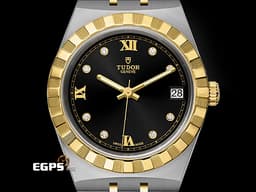 TUOR 帝舵 Royal  皇家系列 28403-0005&nbsp;18K黃金 半金款 <font color="#05f0f0">有金又有鑽 半金腕錶超值首選款</font>&nbsp;<font color="#ff0000">2026年新式保卡</font> 自動上鍊 34mm