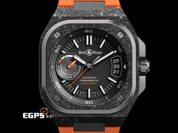 Bell &amp; Ross 柏萊士 BRX5R-BO-TC/SRB Carbon Orange <font color="#05f0f0">碳纖維及鈦金屬材質 動力儲存顯示</font><font color="#ff0000">&nbsp;2025年保卡 限量500只</font>&nbsp;自動上鍊 41mm