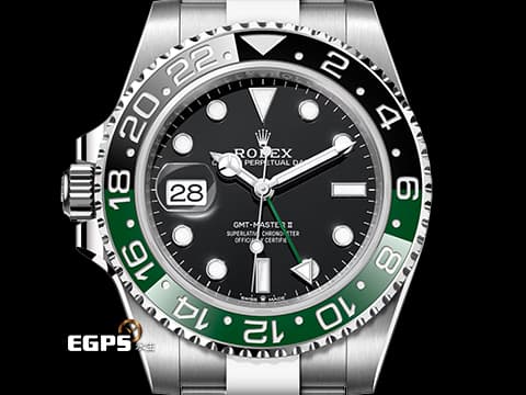 ROLEX 勞力士 GMT-Master II 格林威治型 126720 VTNR  綠黑框 雪碧 左冠錶 126720VTNR 勞力士罕見左冠錶  2024年新式保卡三板蠔式錶帶 自動上鍊 40mm
