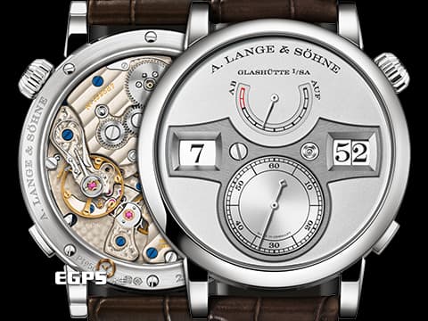 A.LANGE &amp; SÖHNE 朗格 Zeitwerk Platinum 時間橋 142.025 貓頭鷹 PT950 鉑金材質 大數字瞬跳時間顯示 3日動能顯示 小秒針 德國銀 2024年保單 手上鍊 41.9mm