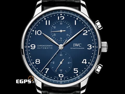 IWC 萬國錶 Portugieser Chronograph Edition 150 Years 葡萄牙 IW371601  藍色烤漆面盤  150週年特別版 限量2000只 2019年保卡&nbsp;計時碼表 自動上鍊 41mm