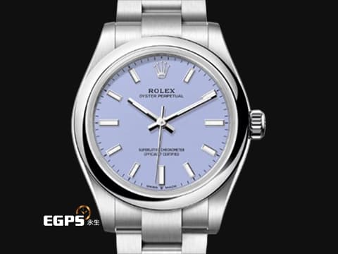 ROLEX 勞力士 Oyster Perpetual 31 經典 蠔式恆動型 277200 最新款 薰衣草紫色面盤&nbsp;OP31 不鏽鋼 大三針&nbsp;2026年保卡&nbsp;自動上鍊 31mm
