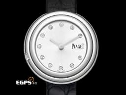 PIAGET 伯爵 Possession系列 G0A43080 不鏽鋼 <font color="#4b6f8b">銀灰色系面盤&nbsp;圓點鑽石時標 旋轉式錶圈</font>&nbsp;<font color="#FF0000">2021年保卡 </font>石英機芯&nbsp;29mm