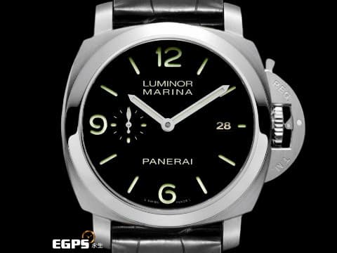 PANERAI 沛納海 Luminor Marina PAM00312 三日鍊 1950殼型復古美感 現代三日動力機芯 經典三明治面盤 小秒針   自動上鍊 44mm
