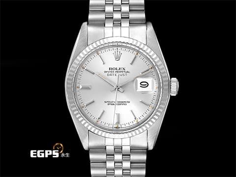 ROLEX 勞力士 蠔式 經典 DATEJUST 16014 不鏽鋼材質  銀色面盤    經典老勞 壓克力鏡面&nbsp;自動機芯 36mm