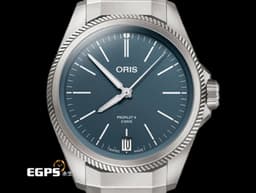 ORIS 豪利時 ProPilot X Calibre 400 系列&nbsp;0140077787155 <font color="#298bbc">煙藍色面盤</font> 鈦金屬 五日鍊 大三針&nbsp;<font color="#FF0000">2026年保單</font> 飛行錶 自動腕錶 39mm