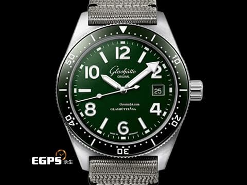 Glashütte Original 格拉蘇蒂 Spezialist 1-39-11-13-63-07 不鏽鋼材質  電鍍蘆葦綠色面板 細緻太陽紋 藍寶石水晶玻璃錶背&nbsp; 2026年&nbsp;自動上鍊 39.5mm