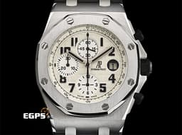 Audemars Piguet 愛彼 AP錶 Royal Oak OffShore 皇家橡樹 離岸型 26170ST.OO.D091CR.01 <font color="#f4eacd">沙漠配色 Safari 經典超大型格紋面盤</font> 計時碼表 不鏽鋼 26170 ST&nbsp;<font color="#ff0000">台灣公司貨 </font>自動上鏈 42mm