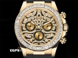 ROLEX 勞力士 DAYTONA 迪通拿 116588TBR 18K黃金材質 <font color="#05f0f0">原廠鑲嵌鑽錶 抽象虎紋滿天星鑽石面盤 大梯鑽錶圈</font> <font color="#fafa01">足球巨星內馬爾Neymar同款  已經絕種的猛虎面</font> <font color="#ff0000">2021年保卡</font> 自動上鏈 40mm