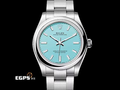 ROLEX 勞力士 Oyster Perpetual 31 經典 蠔式恆動型 277200 超夯、超熱門、超搶手的綠松石 Tiffany色面盤 OP31 不鏽鋼 2026年保卡 自動上鍊 31mm