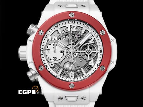 HUBLOT 宇舶 Big Bang Unico 大爆炸 左冠 白色陶瓷材質&nbsp;441.HF.2210.RW 2025年電子保卡 限量35支&nbsp;自動上鍊 42mm