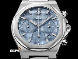 Girard Perregaux 芝柏 GP錶 Laureato 42 桂冠系列 81020-11-3370-1GM 不鏽鋼材質 計時腕錶&nbsp;<font color="#05f0f0">冰藍色巴黎飾釘紋面盤</font>&nbsp;<font color="#FF0000">2025年保卡 限量180支</font>&nbsp;自動上鍊 42mm
