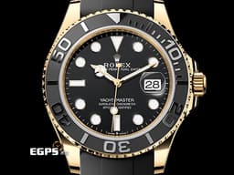 ROLEX 勞力士 Yacht-Master 226658 遊艇名仕 <font color="#ffd700">橡膠錶帶黃K金款遊艇，閃耀華貴 Oysterflex橡膠錶帶搭配快調延展錶扣</font> 黑色陶瓷錶圈 <font color="#FF0000">2024年新式保卡</font> 自動上鍊 42mm