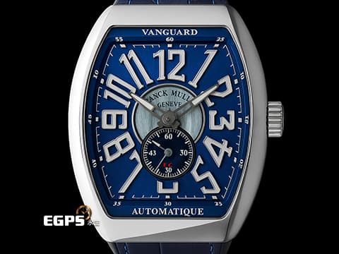 Franck Muller 法蘭穆勒 FM錶 Vanguard系列 Slim Vintage V41 藍色面盤 V41SS6AT 酒桶型 小秒針 不鏽鋼 最新款 2025年保單 自動上鍊 41mm