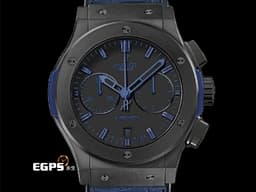 HUBLOT 宇舶 Classic Fusion Chronongraph 經典融合 計時碼錶 521.CI.1190.GR.ABB12 <font color="#0582f5">黑陶瓷材質 深藍色指針、時標</font>&nbsp;<font color="#ff0000">台灣公司貨</font> 自動上鍊 45mm