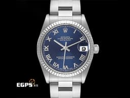 ROLEX 勞力士 Oyster Perpetual Datejust 31 78274 不鏽鋼材質 <font color="#0582f5">藍色面盤 羅馬數字時標</font>&nbsp;自動上鍊 31mm