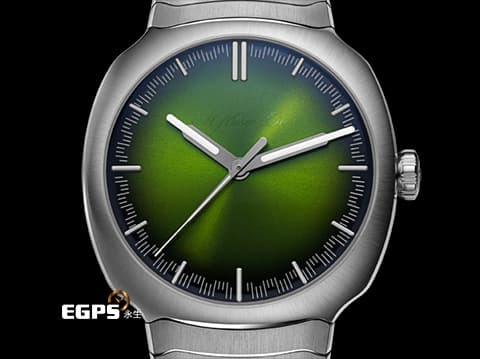 H.MOSER &amp; CIE 亨利慕時 STREAMLINER 疾速者系列 6201-1200 不鏽鋼材質&nbsp;Matrix Green 綠色煙熏錶盤 2025年保卡&nbsp;自動上鍊 40mm