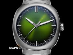 H.MOSER &amp; CIE 亨利慕時 STREAMLINER 疾速者系列 6201-1200 不鏽鋼材質&nbsp;<font color="#63c522">Matrix Green 綠色煙熏錶盤</font> <font color="#ff000">2025年保卡</font>&nbsp;自動上鍊 40mm
