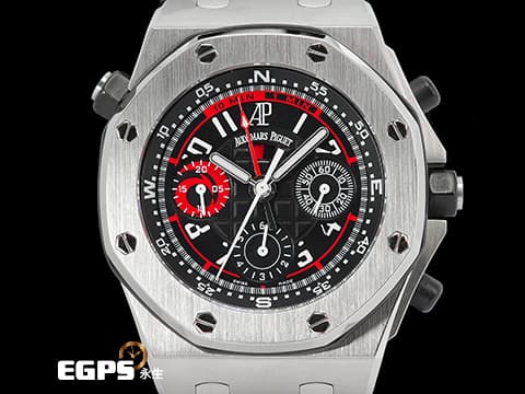 Audemars Piguet 愛彼 AP錶 Royal Oak Offshore 皇家橡樹 離岸型 Alinghi Polaris 阿靈基 帆船隊 北極星 帆船盃 26040ST.OO.D002CA.01 飛返 計時碼表 不鏽鋼 26040 ST 限量1935只 特殊錶盒 自動上鍊&nbsp;42mm