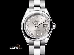 ROLEX 勞力士 Lady-Datejust 28 蠔式日誌型 279160&nbsp;<font color="#a8a8a8">銀色面盤搭配羅馬數字時標</font>&nbsp;經典 DJ28 不鏽鋼&nbsp;<font color="#FF0000">2026年保卡 蠔式（Oyster）三節板帶</font> 自動上鍊 28mm