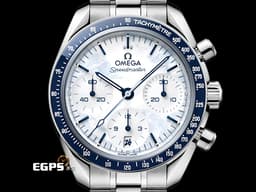OMEGA 歐米茄 Speedmaster 超霸系列 52230385004001 <font color="#05f0f0">向米蘭科爾蒂納2026年冬奧致敬 淡藍色冰霜質感塗層白色面盤</font>&nbsp;不鏽鋼材質 <font color="#FF0000">2025年保卡&nbsp;</font>同軸擒縱 自動上鏈 38mm