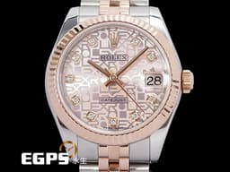 ROLEX 勞力士 Oyster Perpetual Datejust 31 178271 不鏽鋼&amp;18K玫瑰金材質 半金款 <font color="#ffd9aa">紀念型面盤 原廠鑽石時標&nbsp; </font><font color="#ff0000">台灣公司貨</font><font color="#ffd9aa">&nbsp;</font><font color="#FF0000">2018年保卡 </font> 自動上鍊 31mm