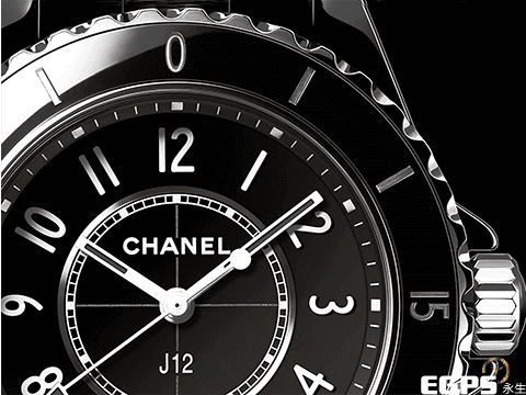 CHANEL 香奈兒 J12 Black Ceramic H5697 黑陶瓷 經典 大三針 2024年台灣公司貨 專利不鏽鋼蝴蝶扣 石英腕錶 33mm