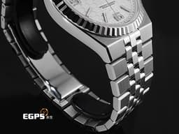 ROLEX 勞力士 Land-Dweller 40 蠔式 陸行者 127334 <font color="#ededed">醇白色蜂巢圖案錶面</font> 大三針 不鏽鋼&nbsp;<font color="#fa00fa">最新款7135型機芯 透明錶背</font>&nbsp;18K白金經典三角坑紋外圈&nbsp;<font color="#FF0000">2026年保卡 纖薄紀念型（Flat Jubilee）錶帶</font>&nbsp;自動上鍊 40mm