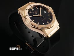 HUBLOT 宇舶 Classic Fusion 經典融合 1915.NE10.8 <font color="#f9ec9a">18K玫瑰金材質 簡約黑色面盤</font> 大三針 <font color="#ff0000">整支重約3.4兩</font> 自動上鍊 42mm